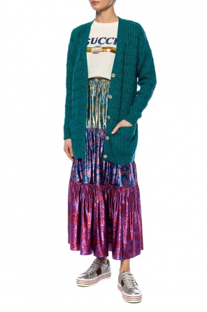 Rib-knit cardigan with pockets, zdjęcie 2 Rib-knit cardigan with pockets od Gucci